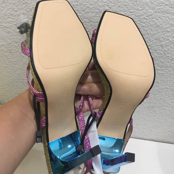 Zara shiny multi-strap sandals - Picture 8 of 8